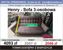 Etap Sofa - Henry , sofa 3-osobowa